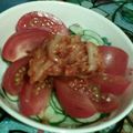 クックBNQ5PD☆'s cooksnap of when they made キムチとトマトのオリーブオイルサラダ.