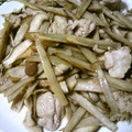 J・0505's cooksnap of when they made 豚バラとごぼうの炒め煮.