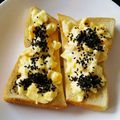 ＊なぁ＊'s cooksnap of when they made ごま消費★黒ごま香る卵サラダトースト.