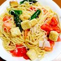 Rinomn's cooksnap of when they made ✿トマトとアスパラの冷製パスタ✿.