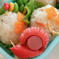 ♡ぴよっぷ♡'s cooksnap of when they made でんでん虫のウインナー飾り切り♪キャラ弁.