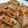 ёdey2upё's cooksnap of when they made つわり、夏バテに鶏ももソテー塩レモン添え.