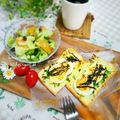 かおりかざり's cooksnap of when they made 塩麹×茹で卵・豆苗の和トースト.