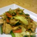 ぽんぷー's cooksnap of when they made 鶏肉のカレー炒め.