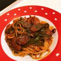 ♪ゆかたん♡'s cooksnap of when they made 簡単お店風ナポリタン☆.