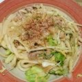 あいｾﾝｾｲ's cooksnap of when they made 水菜＆豚の生姜焼き風味☆焼きうどん.
