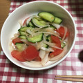 クックSB7K4U☆'s cooksnap of when they made トマトときゅうりのナムル風サラダ.