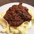 mugiyoshi's cooksnap of when they made 絶品　お店超え　本気で簡単なラグーソース.