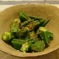 AK1111's cooksnap of when they made 2分で完成☆オクラのおひたし.