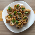 puniＫ's cooksnap of when they made 栗ときのこの炊き込みご飯のお稲荷さん.