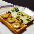 Campanilla's cooksnap of when they made オリーブ×昆布茶の和トースト　レモン風味.