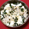 nosso's cooksnap of when they made チーズでコクうま☆蕎麦とわかめの白和え.