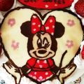 菜菜子です's cooksnap of when they made キャラチョコ ミニーちゃん.