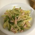 blue_apron's cooksnap of when they made シンプル。玉ねぎピーマンハム炒め.