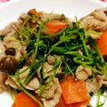 ねねしばこ's cooksnap of when they made ★豚肉と豆苗の炒め物★.