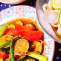 クックHF2A0U☆'s cooksnap of when they made 夏野菜☆ズッキーニのガーリック炒め☆.