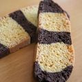 hiro-tomoキッチン's cooksnap of when they made ノンオイル☆しましま☆ビスコッティ.