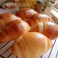 tsunamon's cooksnap of when they made 粒ジャムとクリームチーズのロールパン.