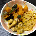 みりちゃん♪'s cooksnap of when they made 彼氏喜ぶご飯25かぼちゃ蓮根鶏肉の煮物.