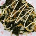 nosso's cooksnap of when they made 余りうどんのお好み焼き.