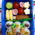 ♪あっちょあっちょ♪'s cooksnap of when they made コロコロおにぎり弁当幼稚園 星型卵焼き.