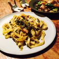 kaokaofood's cooksnap of when they made 白だしで簡単！高菜とベーコンの和風パスタ.