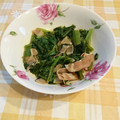 オレンジリング's cooksnap of when they made ほうれん草とベーコン炒め.