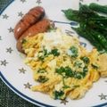 NAOばあさん's cooksnap of when they made パセリのスクランブルエッグ.