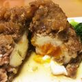 suriママ's cooksnap of when they made クリスマスに半熟玉子入りのハンバーグ♪.