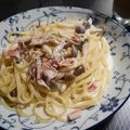 khrbyr's cooksnap of when they made ベーコンとしめじのクリームパスタ.