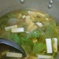 くむちん's cooksnap of when they made レタスと豆腐と卵のお吸い物.