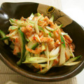 ☆Rokko☆'s cooksnap of when they made おつまみに！鶏皮のキムチ和え.