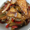 chikomon's cooksnap of when they made 韓国料理ーさつま揚げと野菜炒め.