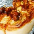 ミカ★ヅキ's cooksnap of when they made ヨシダBBQソースでバーベキューチキンピザ。.