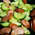 蛇口から生ビール's cooksnap of when they made ズッキーニとベーコン炒め　お弁当に.