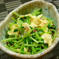 もりはん's cooksnap of when they made 豆苗と炒り卵のおかかマヨ.