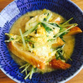 ゆーか1107's cooksnap of when they made シャキシャキ水菜と厚揚げの卵とじ.
