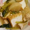 ツインズ♀ママ's cooksnap of when they made かぶと鶏肉の煮物♪.