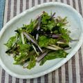 さくらスキップ's cooksnap of when they made 水菜サラダのごま油和え.
