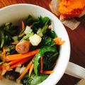 chiecocoa's cooksnap of when they made 絶品！！　みんな喜ぶご馳走　春菊サラダ.