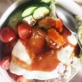 ちびまめママ◎'s cooksnap of when they made バルサミコ酢で♡おとなのロコモコ丼.