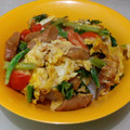 はずかしむでぃん's cooksnap of when they made 簡単ウインナーの卵とじ一人ご飯.