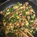ゆきこのすけ's cooksnap of when they made ☆冷蔵庫一掃！！ウィンナーと卵の炒め物☆.