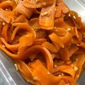 みこちんなの's cooksnap of when they made 人参のひらひらリボンラペ♥付け合わせにも.