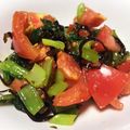ニコニコ31's cooksnap of when they made 菜の花(小松菜もOK)とトマトのゴマ昆布.