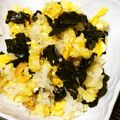 nosso's cooksnap of when they made 干しエビと韓国海苔のチャーハン.