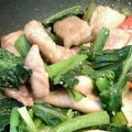 1000マイル's cooksnap of when they made 超簡単　豚バラブロックと椎茸小松菜炒め.