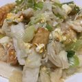 黄金の輝き亭's cooksnap of when they made 一人暮らしに、ご飯がススムちくわ天かす煮.