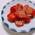 はるひまる's cooksnap of when they made あと1品☆プチトマトのごま和え.
