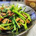 ＳＹＺ's cooksnap of when they made おばあ直伝沖縄料理！空芯菜ニンニク炒め.
